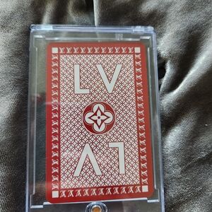 LV Red Playing Cards